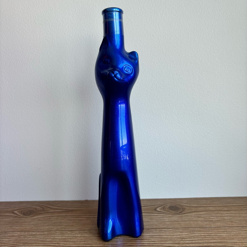 2003 Qualitätswein Moselland Blue Happy Cat Wine Bottle